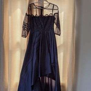 Navy blue gown